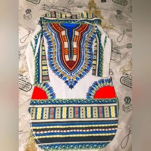 Spandex Dashiki Dress